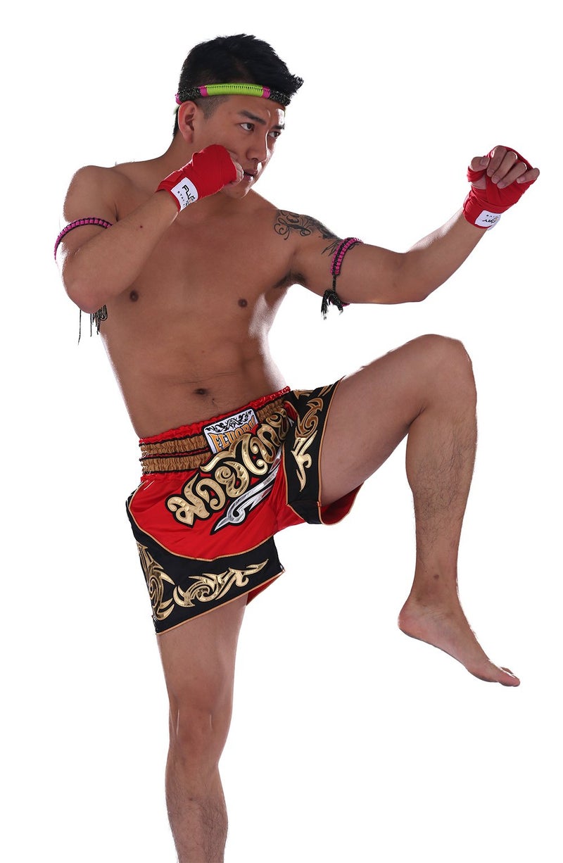 FLUORY Muay Thai Fight Shorts,MMA Shorts Clothing Training Cage Fighting Grappling Martial Arts Kickboxing Shorts Clothing - Image 2